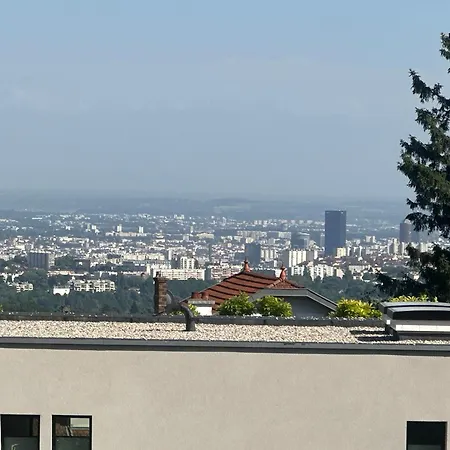 Villa Duplex Terrasse & Piscine Privee - Vue -nature -proche Lyon Saint-Didier-au-Mont-d'Or